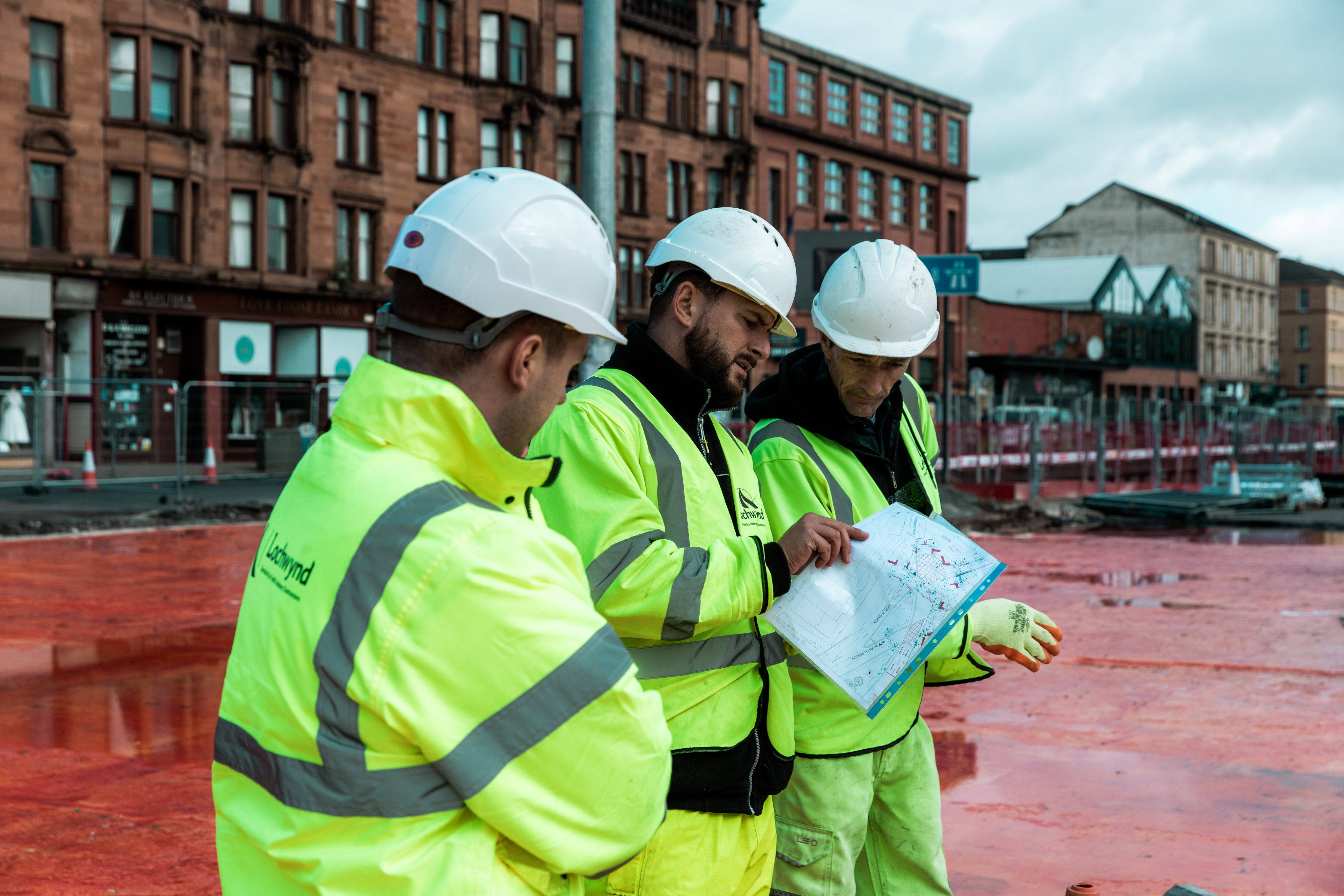 Lochwynd engineers reviewing site plans